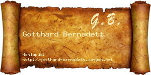 Gotthard Bernadett névjegykártya